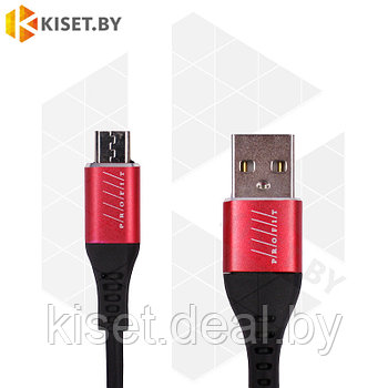 Кабель Profit QY-17 USB-microUSB 1m 2.4A красный