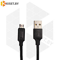 Кабель Profit QY-18 USB-microUSB 1m 3A черный