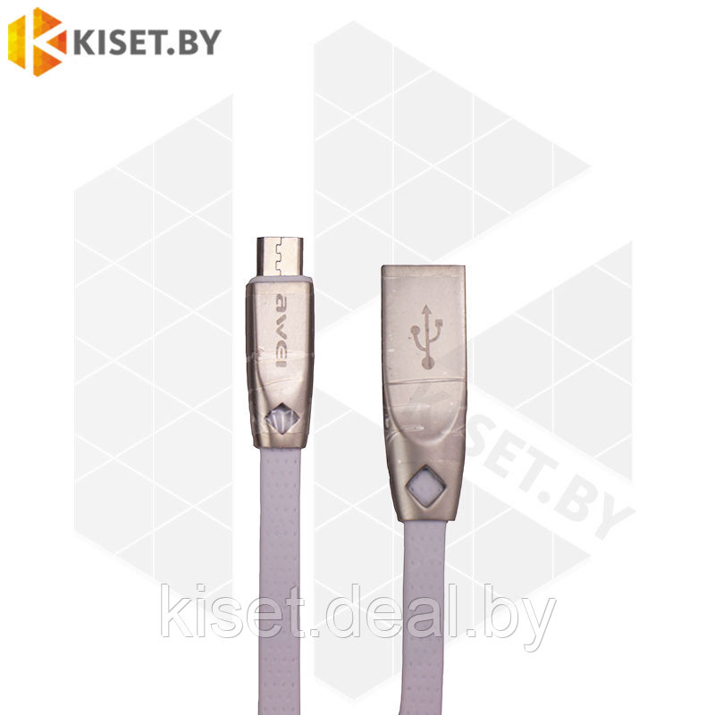 Кабель Awei CL-96 USB-microUSB 1m белый