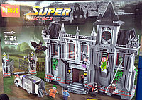 Конструктор decool 7124 побег из клиники аркхэм. супергерои (аналог lego super heroes 10937)