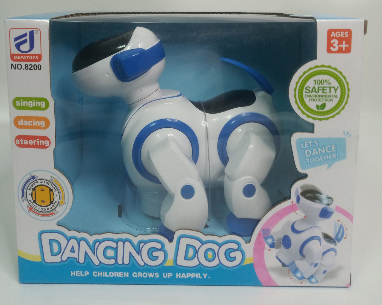 Игрушка на батарейках 8200 Робот собака, свет, звук, в коробке - фото 1 - id-p140111377