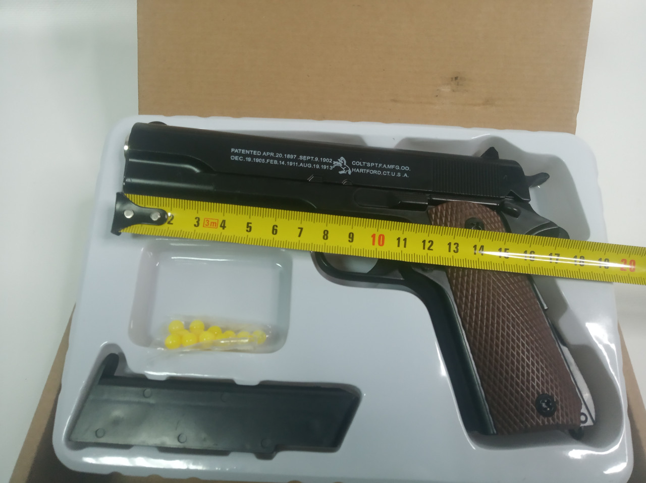 Пистолет игрушечный пневматический металлический Airsoft Gun С.8 - фото 4 - id-p140112797
