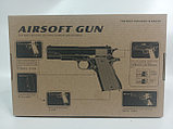 Пистолет игрушечный пневматический металлический Airsoft Gun С.8, фото 2