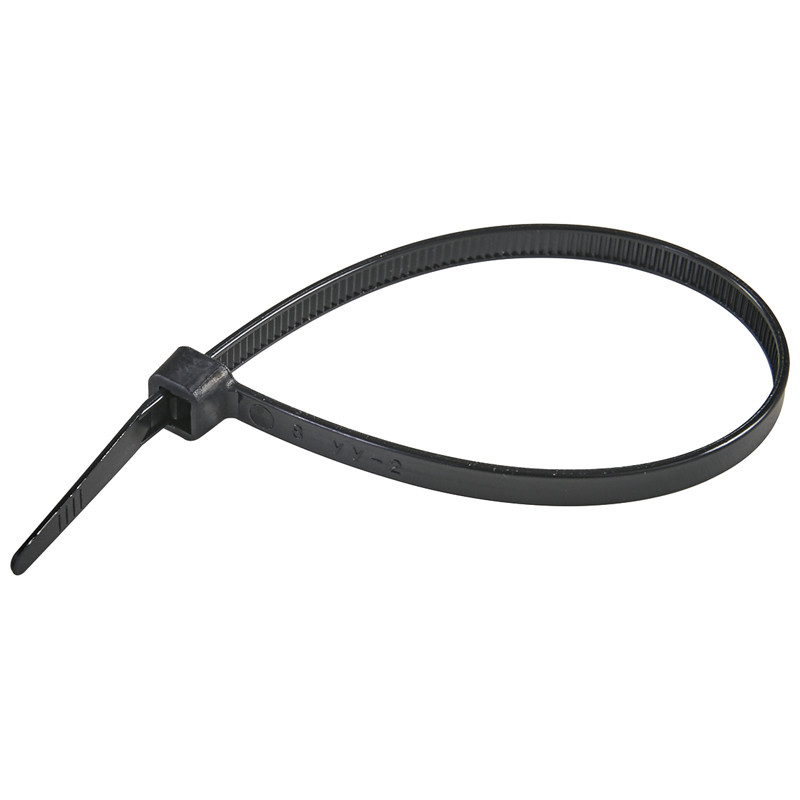 263020 Термостойкая кабельная стяжка 100x2,5 мм, черная, нейлон 6/6, устойчива к УФ (100шт) (Haupa)