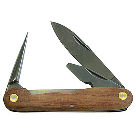200016 Нож для резки кабеля, с деревянной рукояткой, 3-компонентный (Haupa)