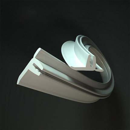 Вставка (плинтус) для натяжных потолков, белая, фото 2