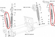 КВС-1-0111020 пружина или КВС-1-0111635 пружина