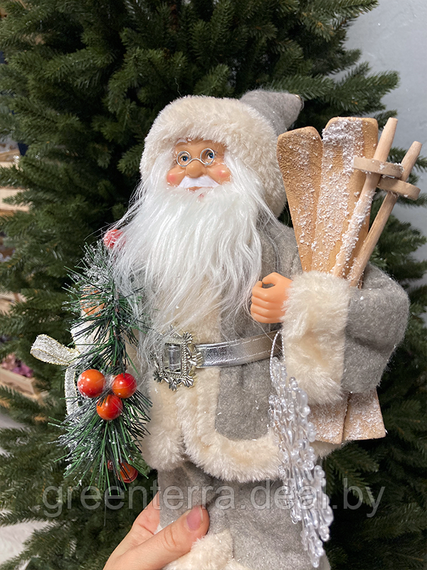 Фигура новогодняя "Санта с лыжами" 30 см [560183] - фото 3 - id-p125610380