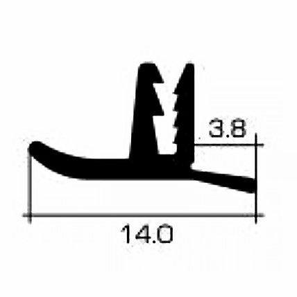 Вставка (плинтус) для натяжных потолков, белая, фото 2