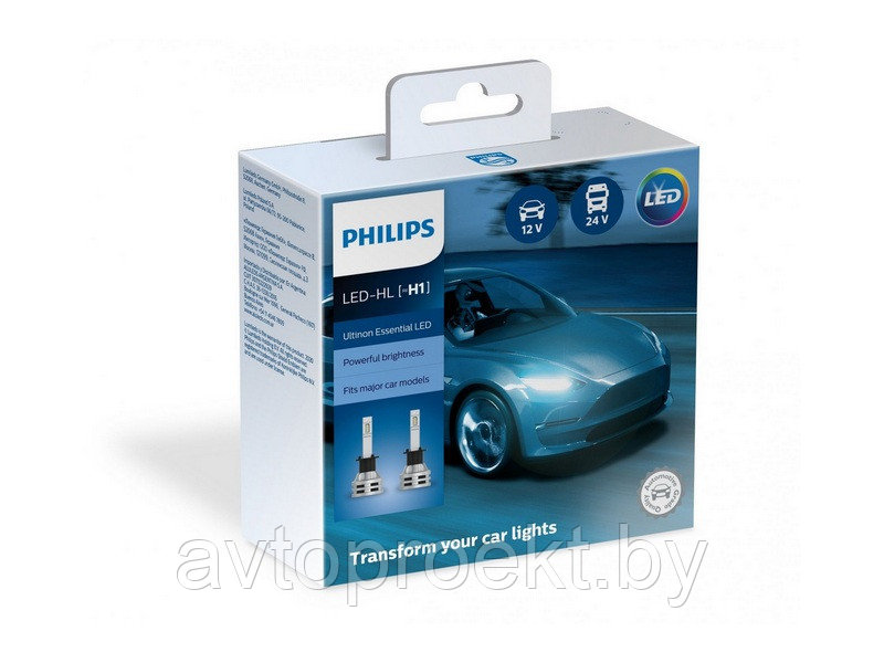 Комплект автомобильных ламп Philips LED-HL [~H1] 11258UE2X2 (2шт) - фото 1 - id-p140157170