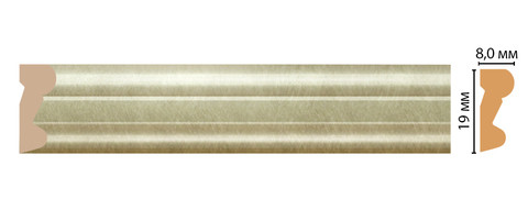 Молдинг DECOMASTER D007-373ДМ (19*8*2400мм)