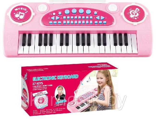 Детский синтезатор пианино с микрофоном, (37 клавиш) (арт.328-03C) - фото 4 - id-p140159063