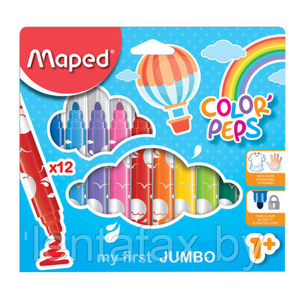 Фломастеры "Color Peps Jumbo", Maped. ЦЕНА БЕЗ НДС - фото 1 - id-p140159323