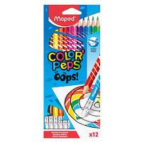 Цветные карандаши "Color' Peps Oops" 12 цв., Maped. ЦЕНА БЕЗ НДС