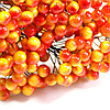 Рябина гладкая 12мм. Оранжевая с красным, фото 2