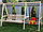 Качели садовые из массива сосны "ЭКО" (взрослые раскладные + детские), фото 3