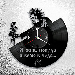 Часы из виниловых пластинок "Русский рок"