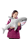 Мягкая игрушка Акула 100 см Нежно-серая, фото 2