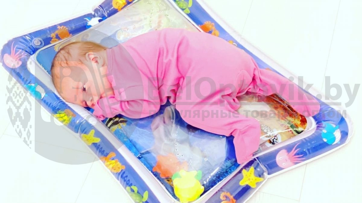 Водный детский развивающий коврик Аквариум, 66 см х 50 см Синий (Осьминожек) - фото 6 - id-p140218445