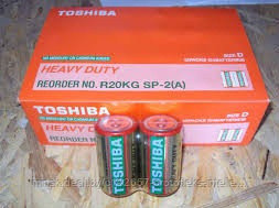 Элемент питания Солевой 1.5V D TOSHIBA R20 - фото 3 - id-p10899509