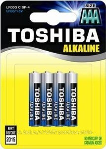 Элемент питания Alcaline Алкалиновый 1.5V AAА TOSHIBA LR03 - фото 4 - id-p10903078