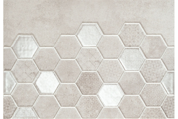 Керамическая плитка декор Magnetia hexa B 25x36