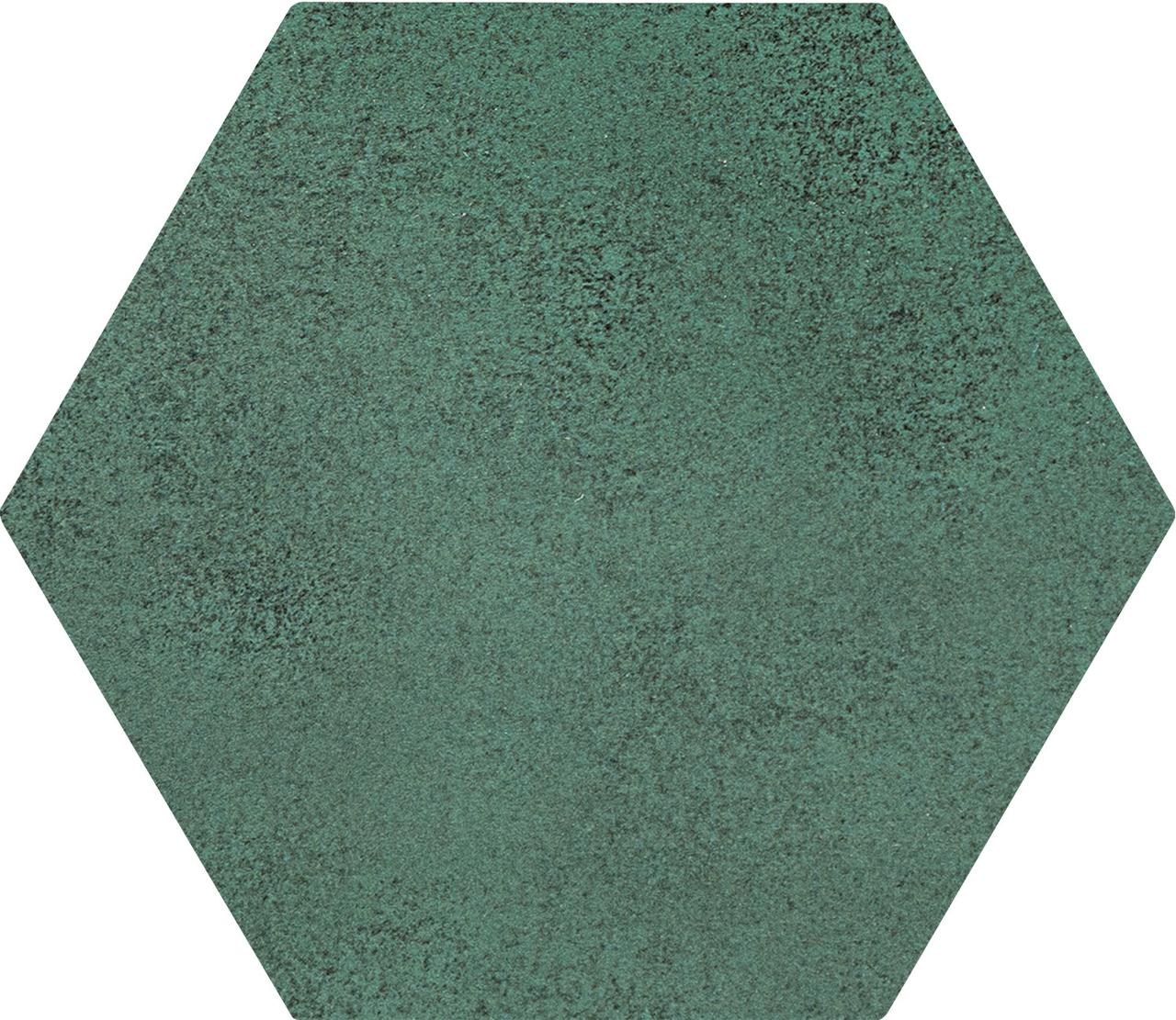 Керамическая плитка Burano green hex 11x12.5