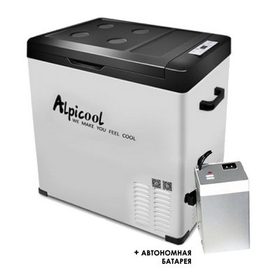 Переносной автохолодильник Компрессорный автохолодильник Alpicool C75 с внешней батареей - фото 1 - id-p132175298