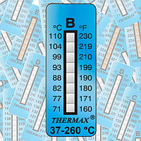 Термоиндикаторная полоса (Термоиндикаторная наклейка) Thermax Strip 8 . 37-260 °С