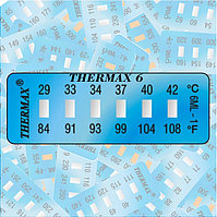 Термоиндикаторная полоса (Термоиндикаторная наклейка) Thermax Strip 6 . 37-290 °С