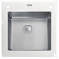 Кухонная мойка TOLERO Glass TG-500 белый