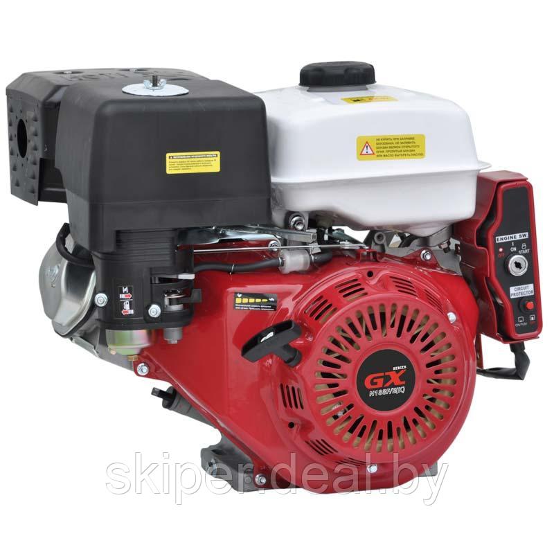 Двигатель бензиновый SKIPER N188F/E(K) (электростартер) (13 л.с., вал диам. 25мм х60мм, шпонка 7мм) - фото 1 - id-p139868839