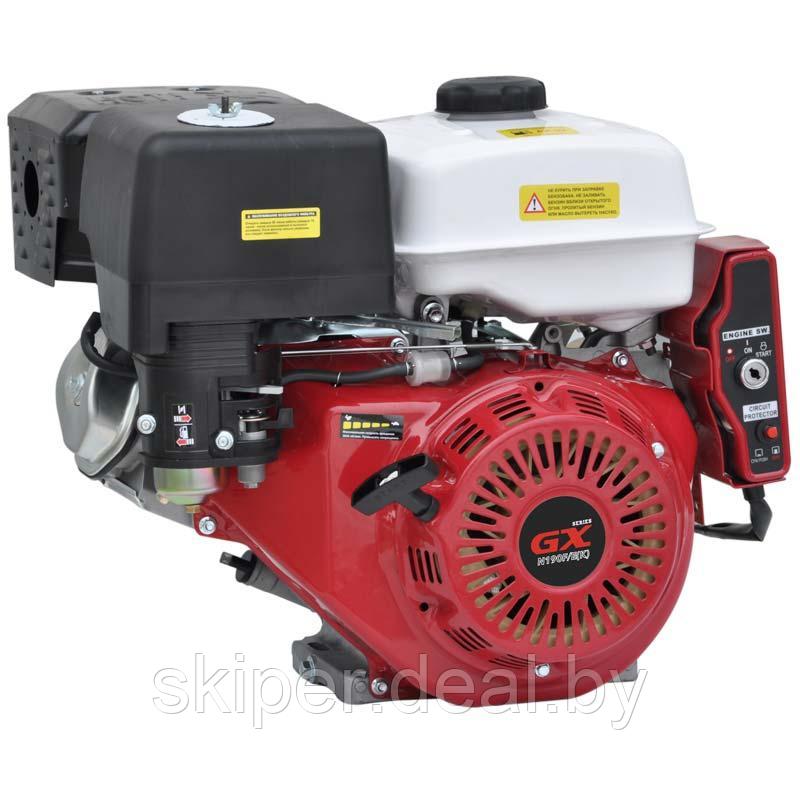 Двигатель бензиновый SKIPER N190F/E(K) (электростартер) (16 л.с., вал диам. 25мм х60мм, шпонка 7мм) - фото 1 - id-p139868843