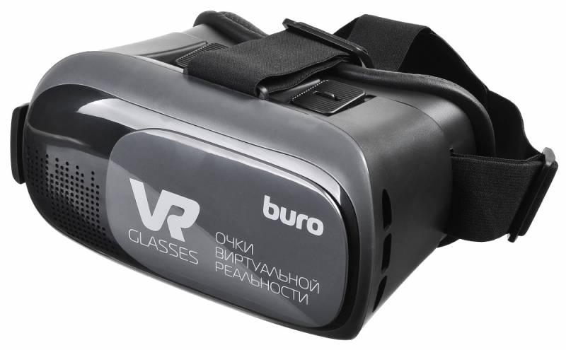 Очки виртуальной реальности BURO VR-368, для смартфонов с диагональю до 6", черные