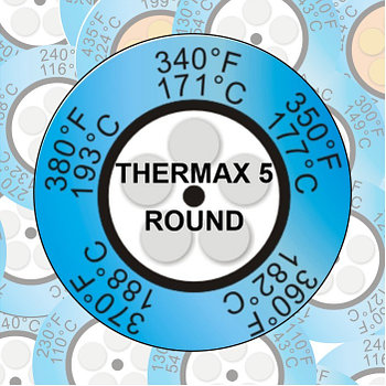 Термоиндикатор круглый (Термоиндикаторная наклейка) Thermax 5 ROUND . 37-290 °С