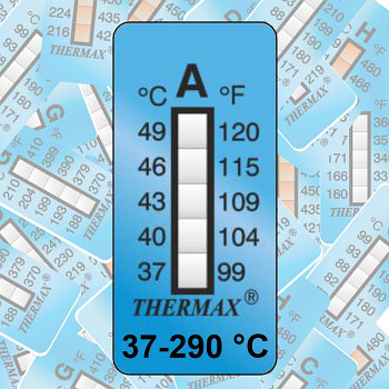 Термоиндикатор (Термоиндикаторная наклейка) Thermax 5. 37-290 °С