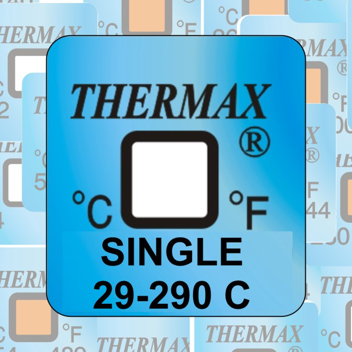 Термоиндикатор (Термоиндикаторная наклейка) Thermax Single. 29-290 °С ...