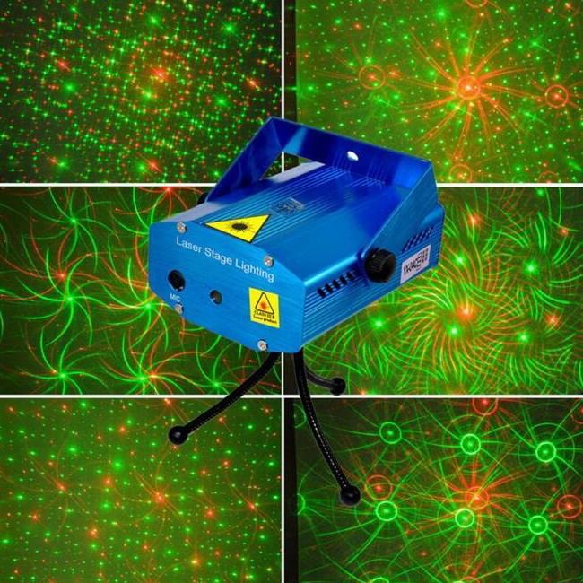Лазерный проектор Mini Laser Stage Lighting Калейдоскоп - фото 1 - id-p140263914