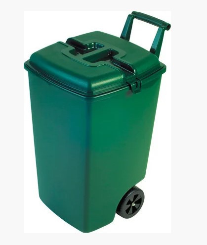 Контейнер для мусора на колесах OUTDOOR BIN 90L, зелёный - фото 1 - id-p140263963