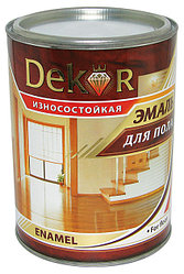 Эмаль для пола DEKOR светлый орех 1.8 кг.