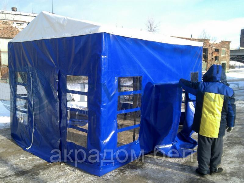 Палатка для монтажа, сварки и ремонта труб из тента ПВХ., укрытия для сварки, палатка кабельщика - фото 3 - id-p140264834