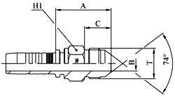 Фитинги JIC (штуцер с наружной резьбой UNF)