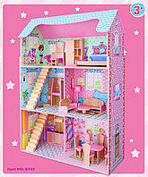Деревянный домик для кукол Барби B745