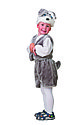 Детский костюм карнавальный Заяц серый меховой, маскарадный новогодний костюм для детей для утренника зайца, фото 2