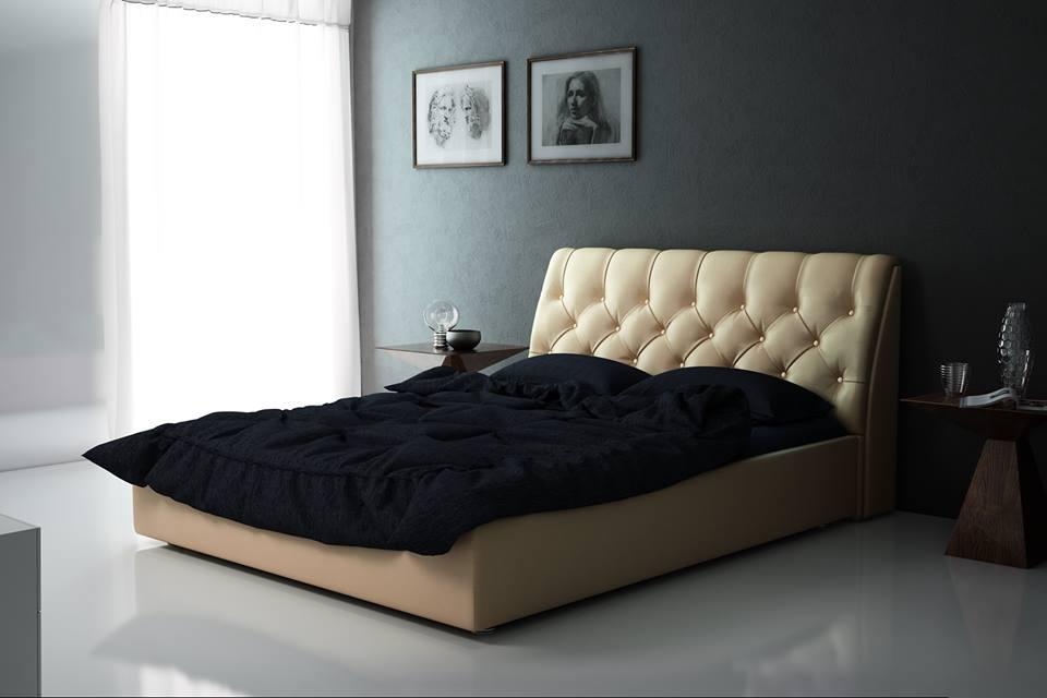 Кровать с каретной стяжкой, фото 1