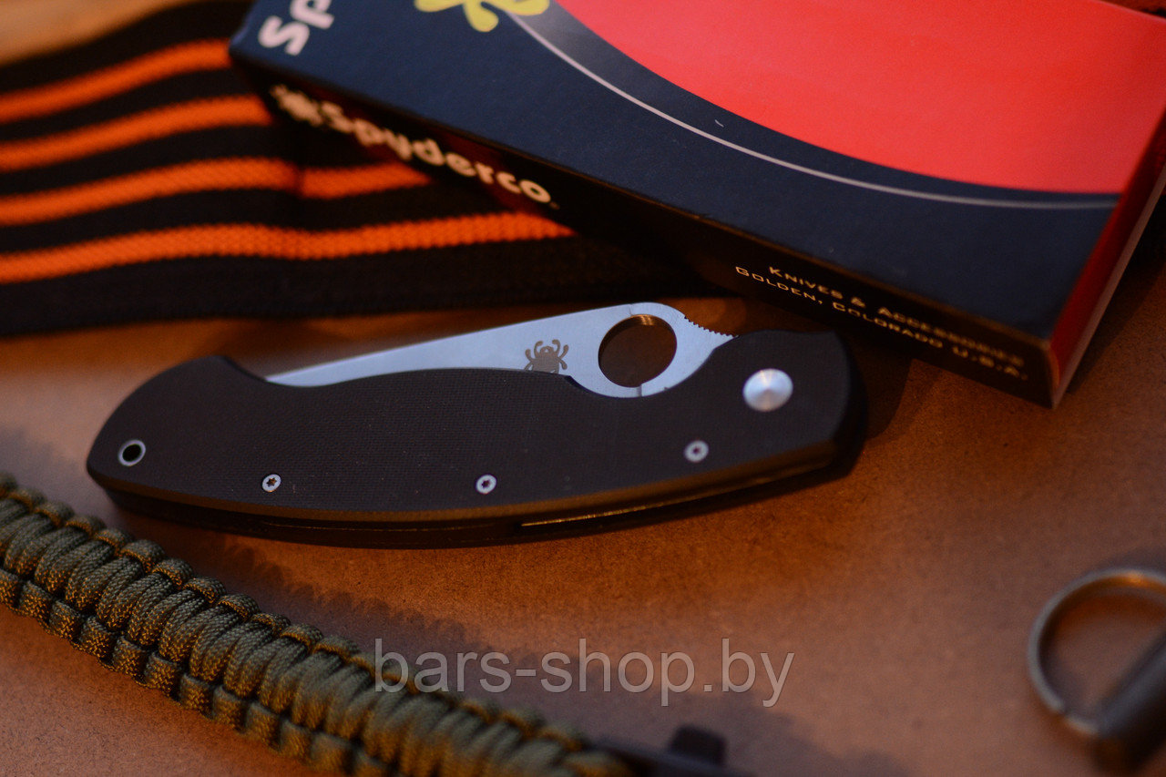 Складной нож Spyderco Military black - фото 10 - id-p140278515