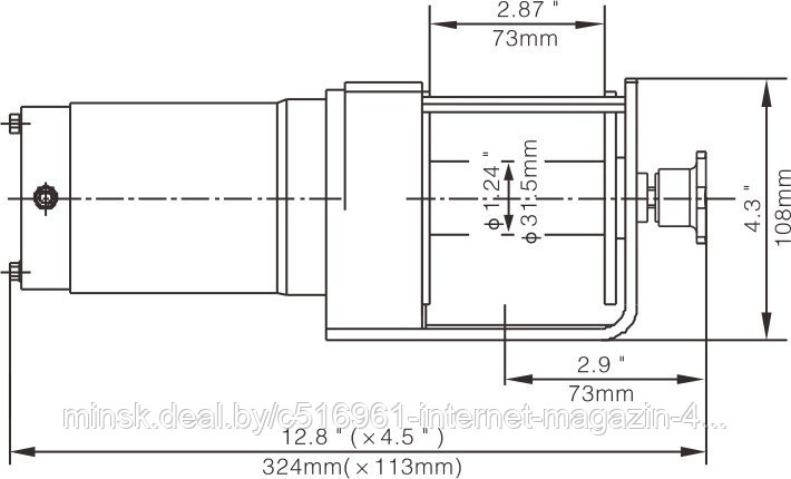 Лебёдка для квадроцикла электрическая автомобильная 12V Runva 3000A lbs 1361 кг. Артикул: EWX3000A - фото 3 - id-p140277365