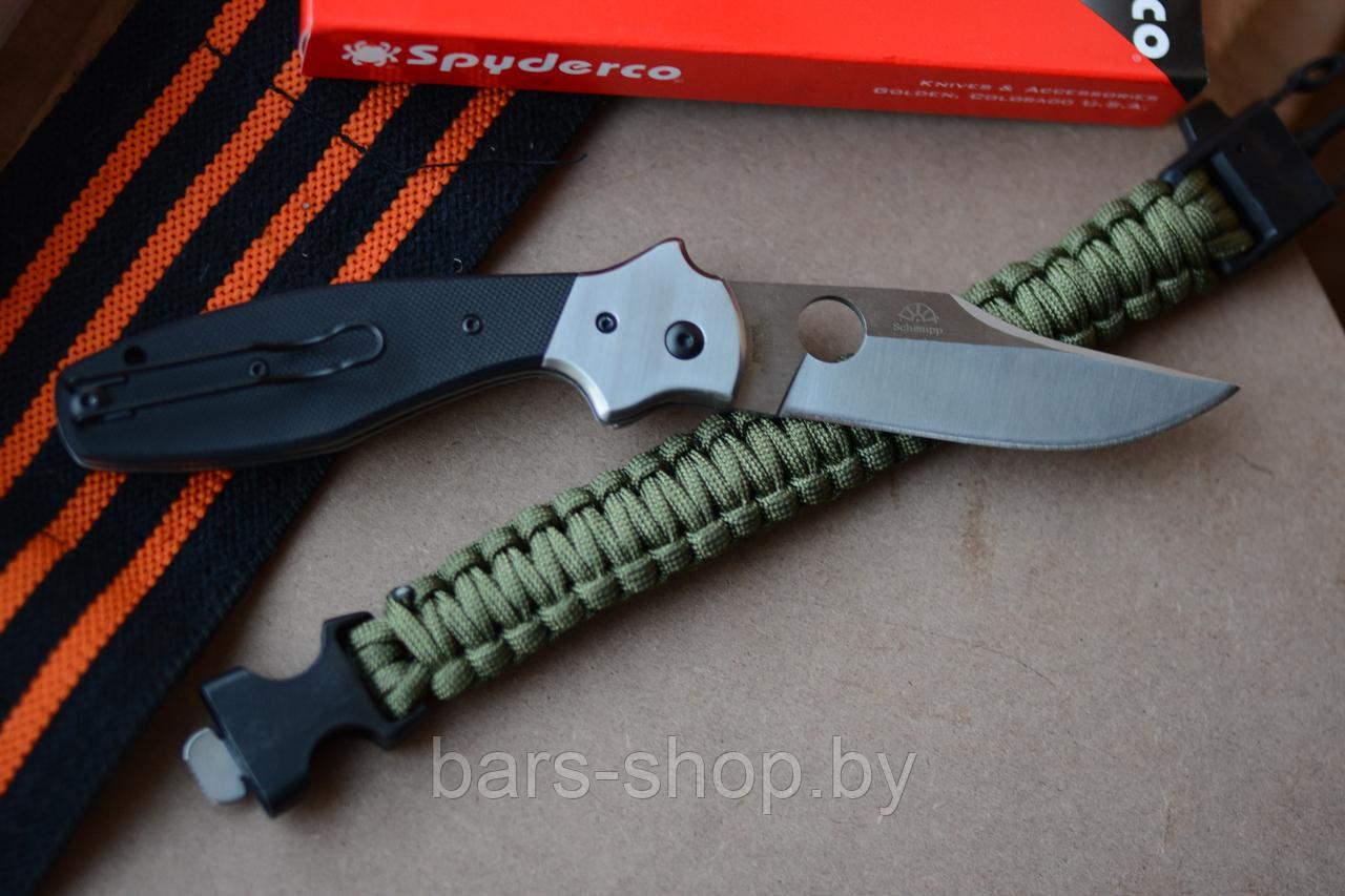 Нож складной SPYDERCO SCHEMPP BLACK - фото 2 - id-p140279000