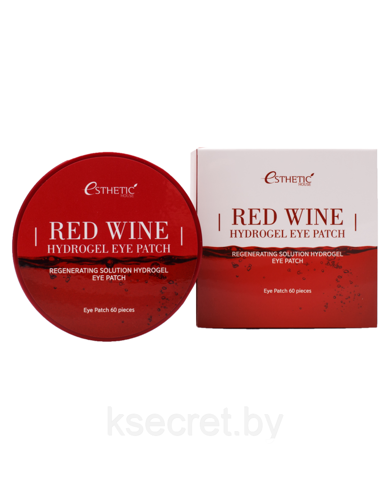 Гидрогелевые патчи для глаз КРАСНОЕ ВИНО RED WINE HYDROGEL EYEPATCH 60 шт - фото 1 - id-p140281885