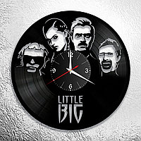 Оригинальные часы из виниловых пластинок "Little Big" версия 1